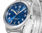 Breitling 2824 Epic Movement 41*10.74MM Steel Bidirectional Rotating Bezel Blue Watch